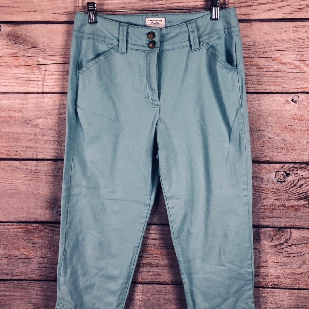 Charter Club Classic Fit Cropped Pant EUC Size 6